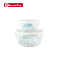 Heat Resistant Decal Glass Food Storage Containers